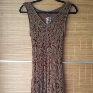 Brown lace dress